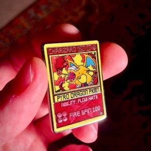 Pyro Fire Poi Spinning EDM Trading Card Hat Pin, Excision Hard .